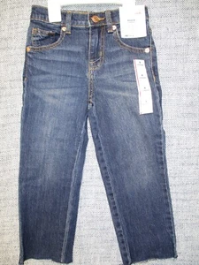 Cat & Jack Toddler Girls size 4 High Rise - Ankle Length Stretch Blue Jeans - Picture 1 of 5