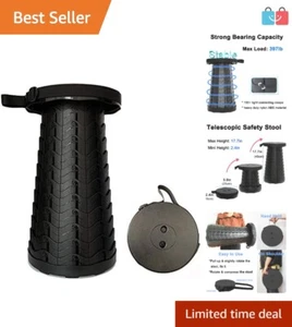 Eco-Friendly Collapsible Lightweight Stool - Perfect for Travel & Outdoor Fun - Picture 1 of 8