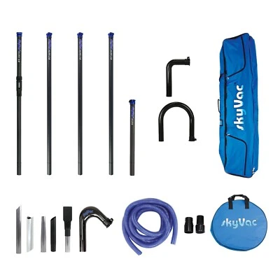 SKYVAC Elite Carbon Fibre Gutter Cleaning Poles / 4 Pole / Up To 20ft / With Tools.