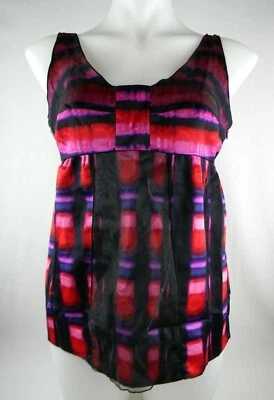 Camisa Mix It Mujer Talla Mediana Rosa y Negra Ajustable Correas de poliéster sin mangas Foto 1 de 4