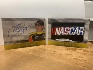 2015 Press Pass Upper Cuts Clint Bowyer #1/1 Autograph NASCAR Patch Booklet - Picture 1 of 5