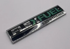 2000-2013 Chevrolet Impala Flex Fuel Emblem Letters Logo Badge Trunk Chrome OEM - Picture 1 of 7