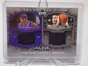 2004 UD Diamond Collection Manu Ginobili Amare Stoudemire Dual All-Star Jersey - Picture 1 of 2