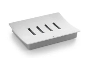 Zack Tenno Brushed Stainless Steel Soap Dish 40321 - Picture 1 of 2