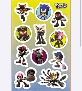 Sonic Prime Sonic The Hedgehog Neu Aufkleber Stickerbogen - Bild 1 von 1