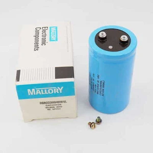 Término de tornillo condensador electrolítico de aluminio MALLORY CGR223U040W4L 22000MFD 40VDC. - Imagen 1 de 3