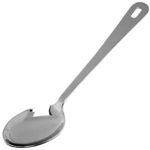 Cuchara para servir de acero inoxidable tazón liso con orificio colgante de GenWare 12" 14" - Imagen 1 de 5