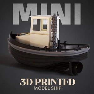 Mini remolcador de carbón Harbor Micro escala 1:18 180 mm 7" kit de envío modelo RC - Imagen 1 de 14