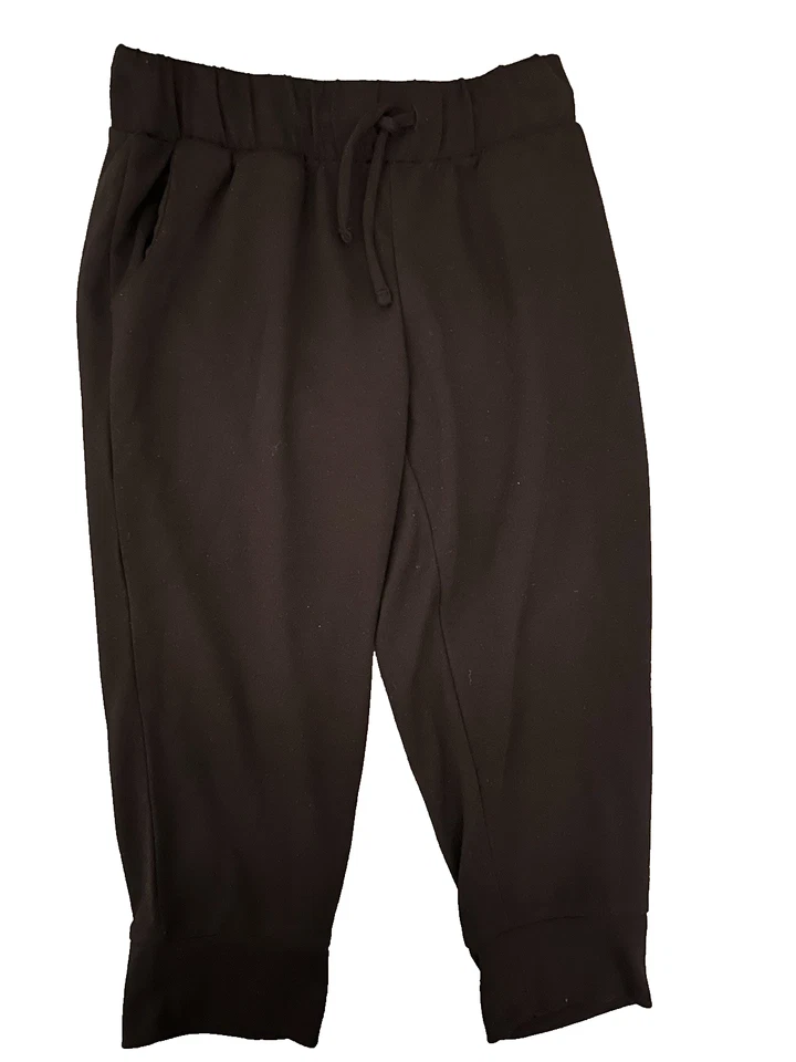 Capri jogger tejido suave Mudd Girls ~ negro ~ niños talla 10 ~ nuevo con etiquetas Foto 1 de 4