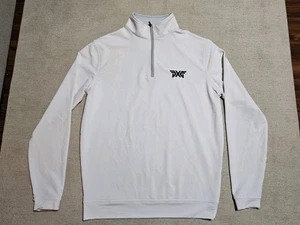 Peter Millar PXG Herren 1/4 Quarter Zip Pullover Crown Sport S Langarm Weiß  - Bild 1 von 12