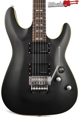 Schecter Diamond Series Omen Active-FR Satin Black Electric Guitar - Image 1 of 4