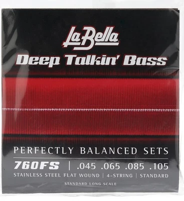 La Bella 760FS Deep Talkin' Bass Flatwound Bass Strings - Standard - Image 1 of 3