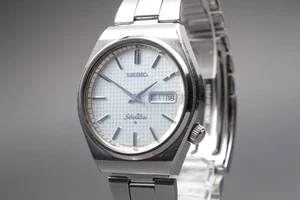 Oldtimer 1977! Seiko Silver Wave 6306-8010 Automatik silbernes Zifferblatt Herren aus Japan - Bild 1 von 13