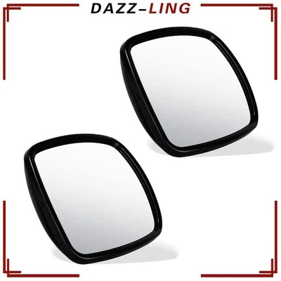 For Freightliner M2 100 106 112 Wide Angle Lower Heated Convex Mirror Black 2pcs Foto 1 de 4