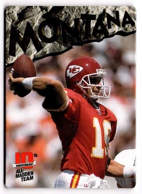 1993 Action Packed All-Madden Team - Joe Montana #25 Kansas City Chiefs  - Image 1 of 2