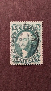 U.S. Stamp #35 extremely well centered used reperferated - Picture 1 of 1