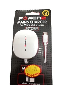 Mains Charger For Micro USB Devices - Imagen 1 de 2