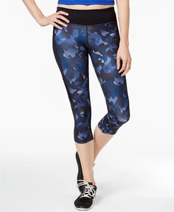 Ideology Women's XS Printed Cropped Leggings in Blue Camo $49.50 - Picture 1 of 6
