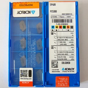 10pcs SP400 PC5300 SP400 KORLOY Tools CNC blade Carbide Inserts Original - Picture 1 of 2