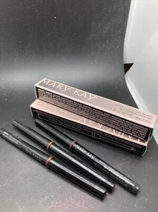 Eyelinery Mary Kay zestaw 3 cali głęboki brąz i brąz z ostrzałką - Zdjęcie 1 z 3