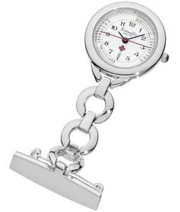 Reloj de hermana de cuarzo Eichmüller plateado con segundero continuo y alfiler - Imagen 1 de 3