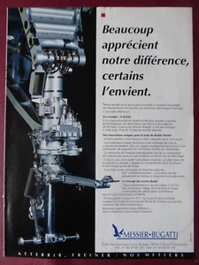 1/1992 PUB MESSIER BUGATTI TRAIN ATTERRISSAGE DASSAULT RAFALE MARINE FRENCH AD - Picture 1 of 1
