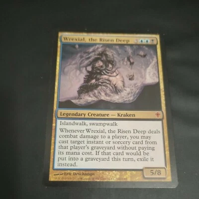 WREXIAL, THE RISEN DEEP Worldwake MTG Gold Creature  Kraken MYTHIC RARE - Image 1 of 4