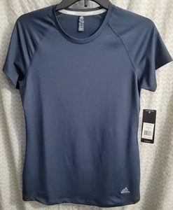 Adidas Golf Top Women's Size Small Knit Base Layer Navy Blue Shirt - Picture 1 of 2