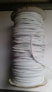 10 Meter starke runde elastische weiße Kordel 2,5 mm Gummis Nähen Kleid Taschen Gürtel - Bild 1 von 1