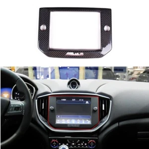 Real Carbon Fiber Interior Panel Cover Trim Fit for Maserati Ghibli 2014-2019 - Picture 1 of 5