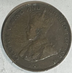 1933 Hong Kong 1 Cent Bronze Coin - Picture 1 of 2