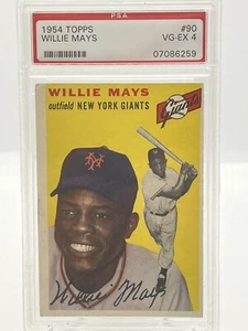 1954 TOPPS BASEBALL WILLIE MAYS #90 PSA 4NEW YORK GIANTS - Picture 1 of 2