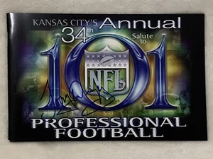 NFL HALL OF FAME CHEFTRAINER TONY DUNGY signiert handsigniert AWARDS DINNER PROGRAMM - Bild 1 von 1