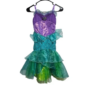 Disney Castle Collection Princess Ariel Mermaid Dress Size 5/6 Costume Layered - Picture 1 of 7