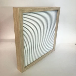 Wooden Hanging Letter Board 12x12 ", NO LETTERS INCLUDED, White Message Board - Picture 1 of 12