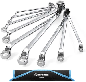 9 PCS Double Box End 75 Degree Deep Offset EXTRA LONG Wrench Tools Set 6-23Mm - Picture 1 of 12