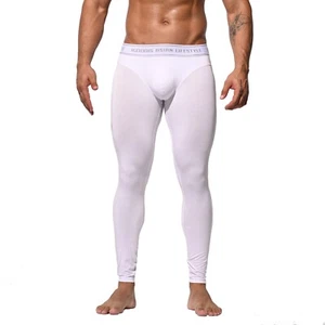 Calzas para hombre modales calzoncillos cálidos ropa interior térmica suave Johns 1232 - Imagen 1 de 18