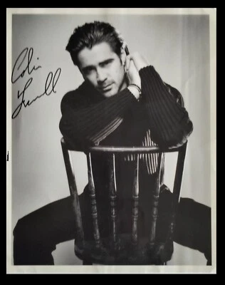 115. Photo Noir Et Blanc Signée 10"X8" De Colin Farrell, Acteur Hollywoodien. - Photo 1/2