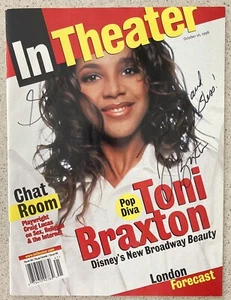 In Theater Magazine Signed Ins TONI BRAXTON Beauty and the Beast October 16 1998 - Picture 1 of 5