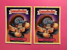 Garbage Pail Kids Oh The Horror-ible Living Levi 2a Obey Jay 2b Yellow GPK TOPPS