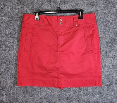 Pantalones cortos de golf Ralph Lauren Skort para mujer 12 rojos de algodón con bolsillos con cremallera Foto 1 de 4