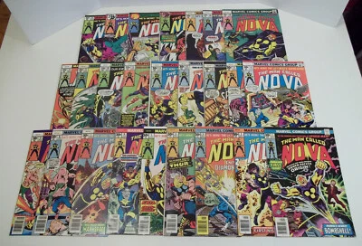 Nova # 1-25 Marvel Comics 1976 lote completo conjunto funcionamiento 2 3 4 5 6 7 8 9 10+++++ Foto 1 de 4