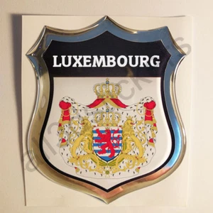 Luxembourg Emblem Blazon Adhesive Luxembourg 3D Resin Sticker - Picture 1 of 1
