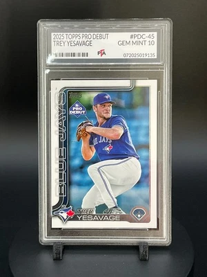 2024 Topps Pro Debut Baseball PC-45 Trey Yesavage GEM MINT PTA 10 🔥 - Image 1 of 2