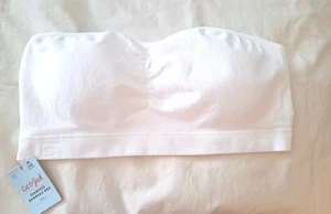 Sujetadores bandeau acolchados sin tirantes blancos XL/14 Cat & Jack para niñas NUEVO con etiquetas  - Imagen 1 de 7