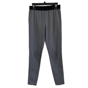 Zella Girls Size 14 / 16 Leggings Gray Black Printed Stretch Elastic Waistband - Picture 1 of 9