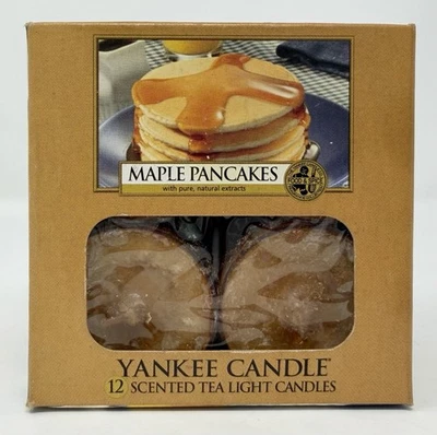 Yankee Candle MAPLE PANCAKES Scented Tea Light Candles, 12 Count RETIRED - Image 1 of 4