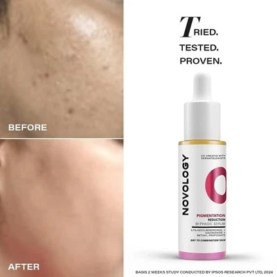 Novology Bi-Phasic Serum for Hyperpigmentation, Dark Spots, Acne Marks 28ml - Image 1 of 4