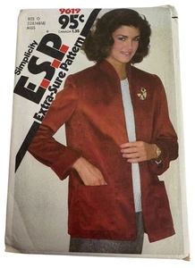 Simplicity Sewing Pattern 9619 Misses Unlined Jacket 12 14 16 Career Work - Picture 1 of 9