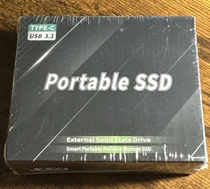 Portable External SSD, 2TB New Sealed! External Solid State Drive Type-c Usb 3.1 - Imagen 1 de 4